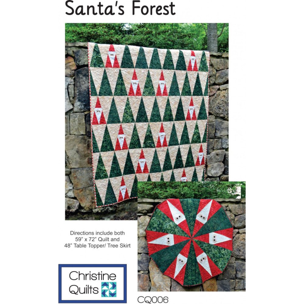 Santa's Forest Quilt and Tree Skirt Pattern image # 57075