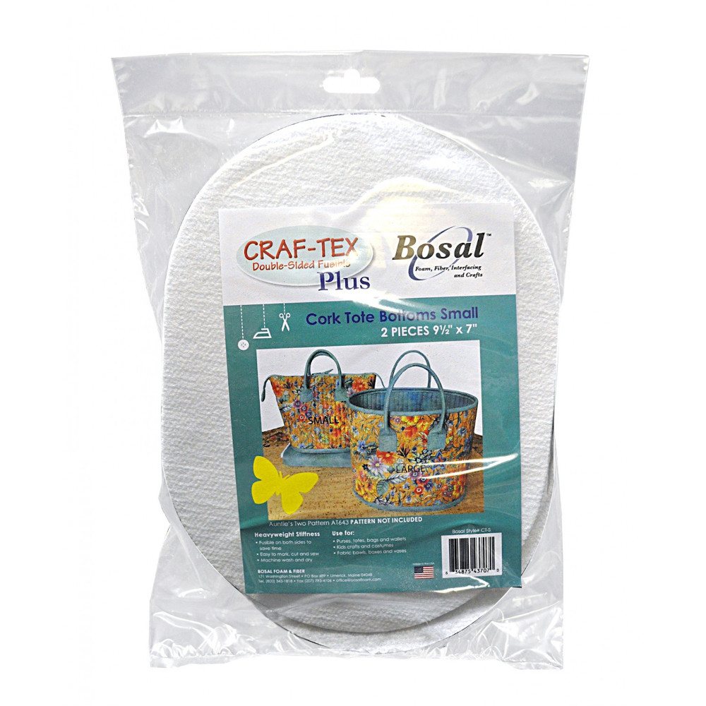 Bosal Craf-Tex Bag Bottoms for Cork Totes Pattern - 2pk image # 59504