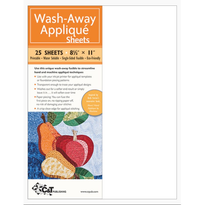C&T Publishing, Wash-Away AppliquÃƒÂ© Sheets image # 42945