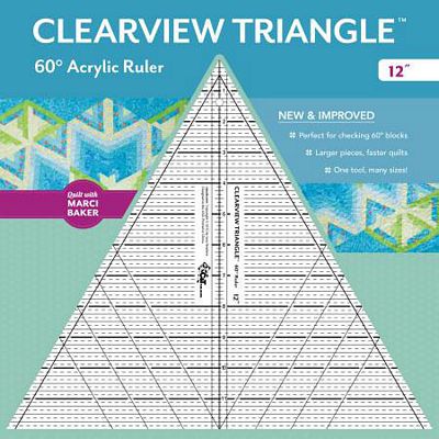 60 Degree Clearview Triangle Ruler (12") image # 29358