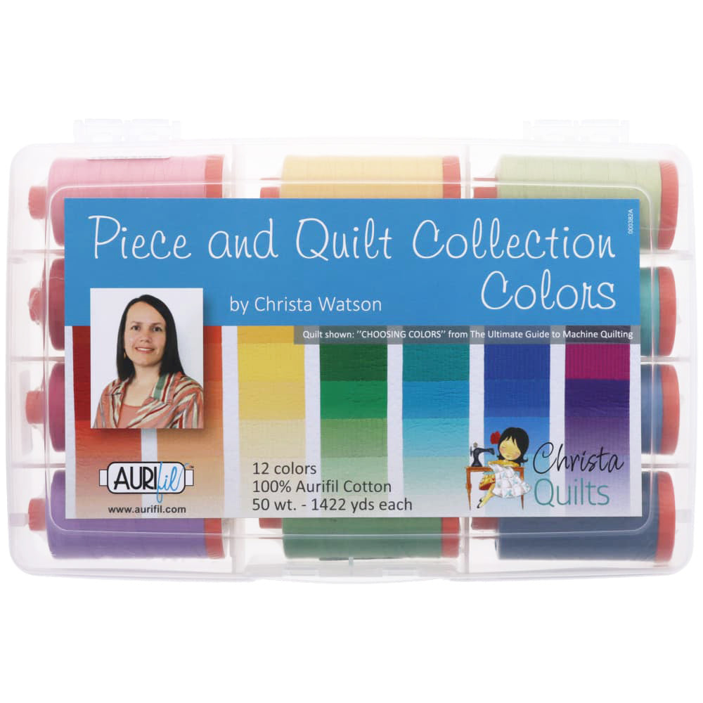 Aurifil 50wt Quilt Collection Colors Thread Kit - 12 Spools image # 94179