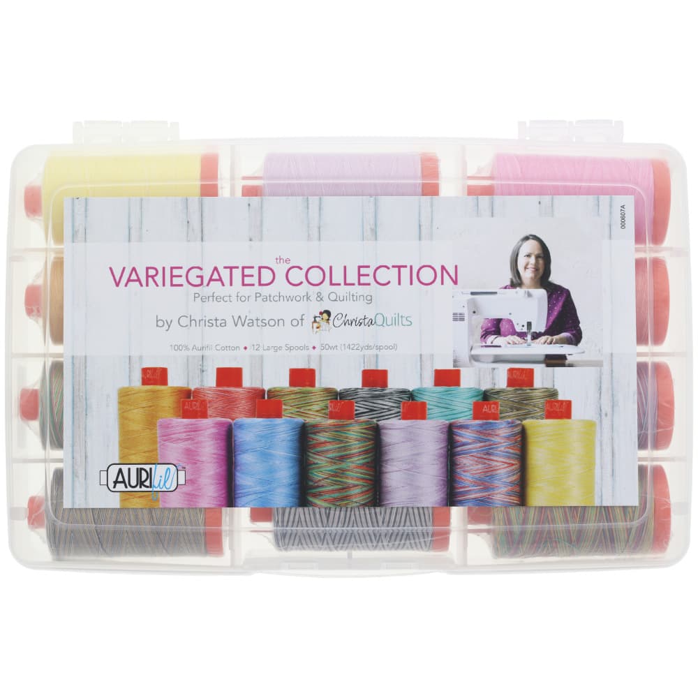 Aurifil 50wt Variegated Thread Collection - 12 Spools image # 97947