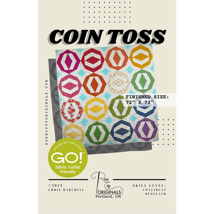 Quilt Using Coin Pattern Coin Toss Patchwork Quilt Pattern