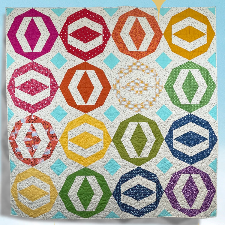 Quilt Using Coin Pattern Coin Toss Patchwork Quilt Pattern