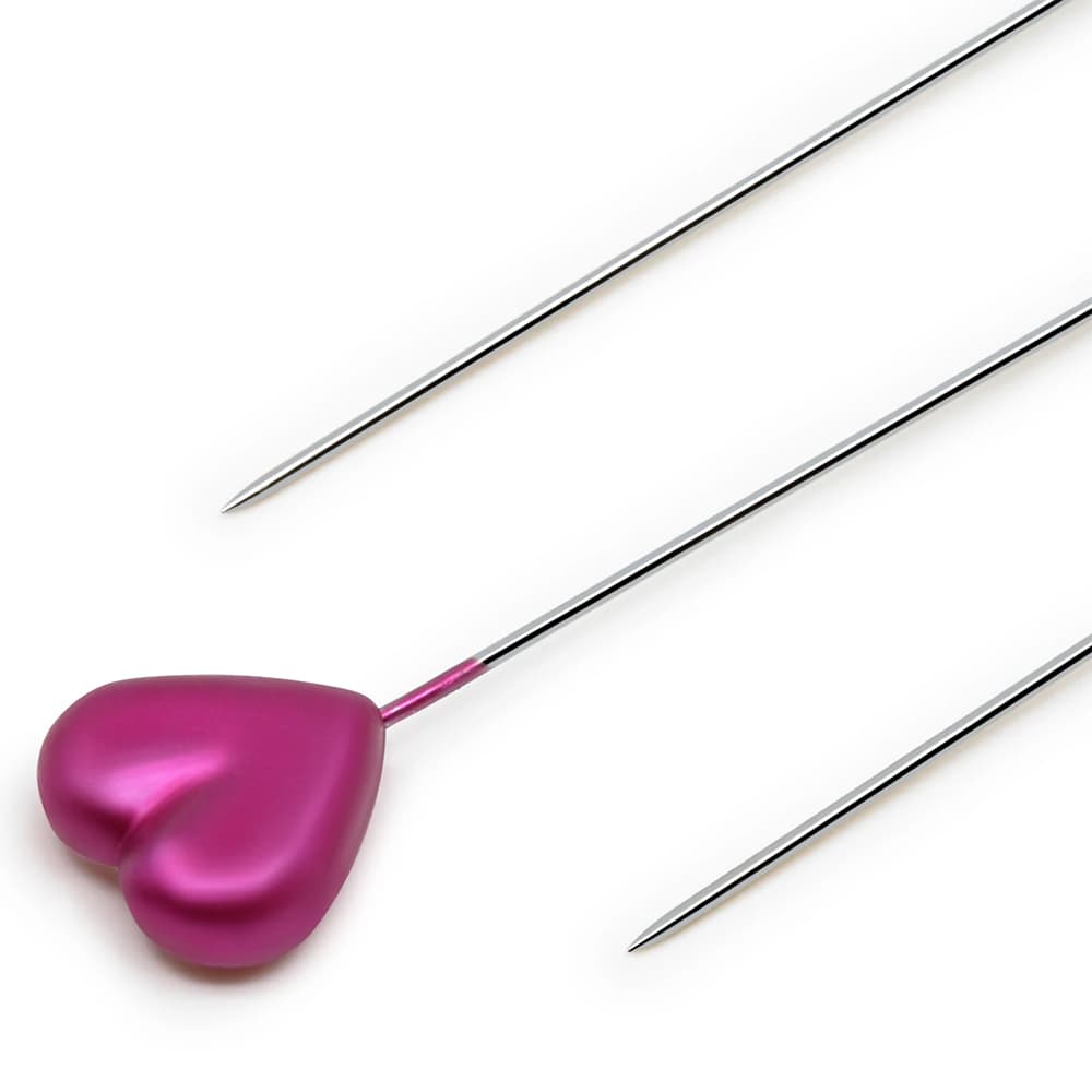 Heart Pearlized Pins - 35pk image # 92504