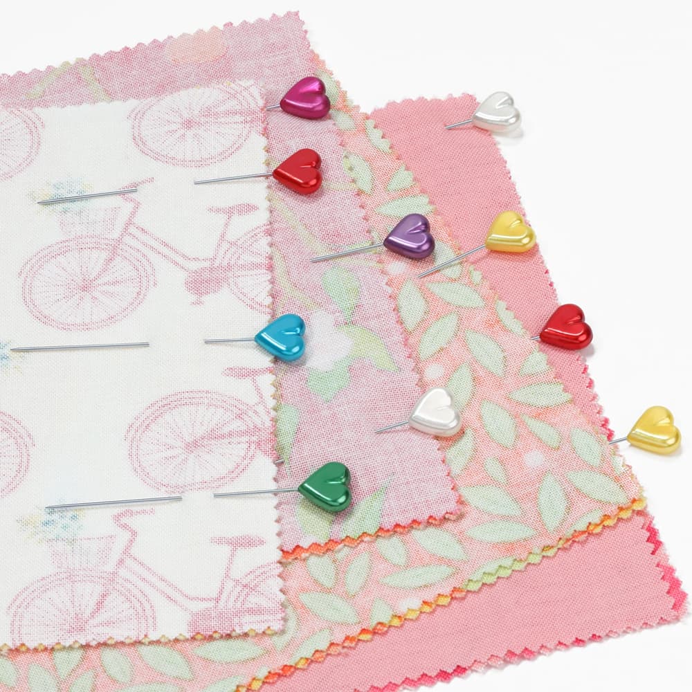 Heart Pearlized Pins - 35pk image # 92509