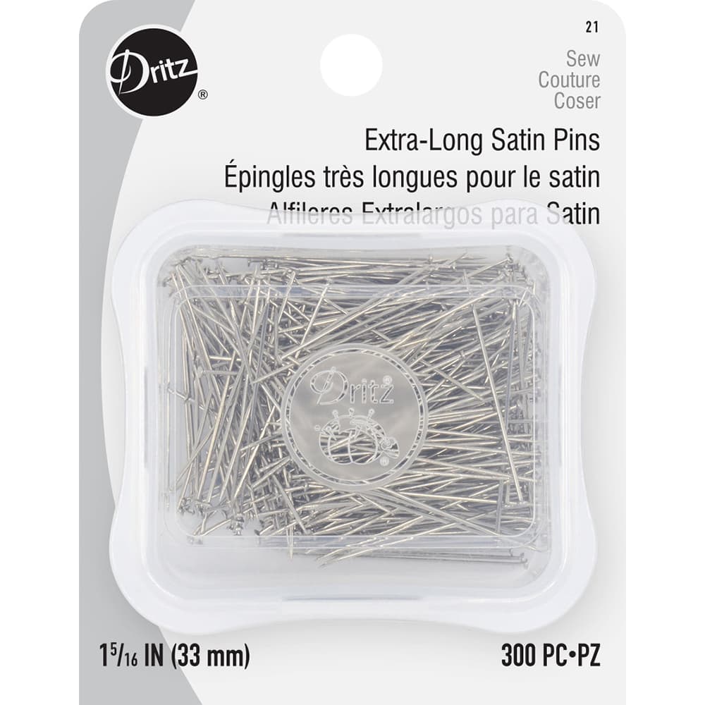 300Pk Extra Long Satin Pins - Size 21 image # 88138