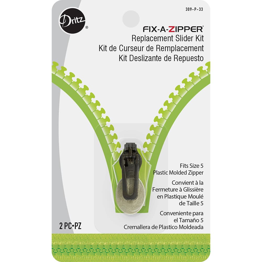 Fix-A-Zipper (5mm), Plastic, Gunmetal image # 93120