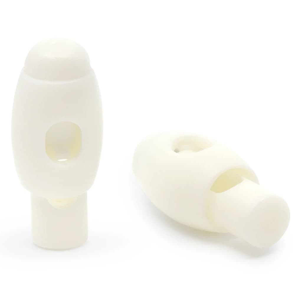 2pk Narrow Cord Stops, White, Dritz image # 93104