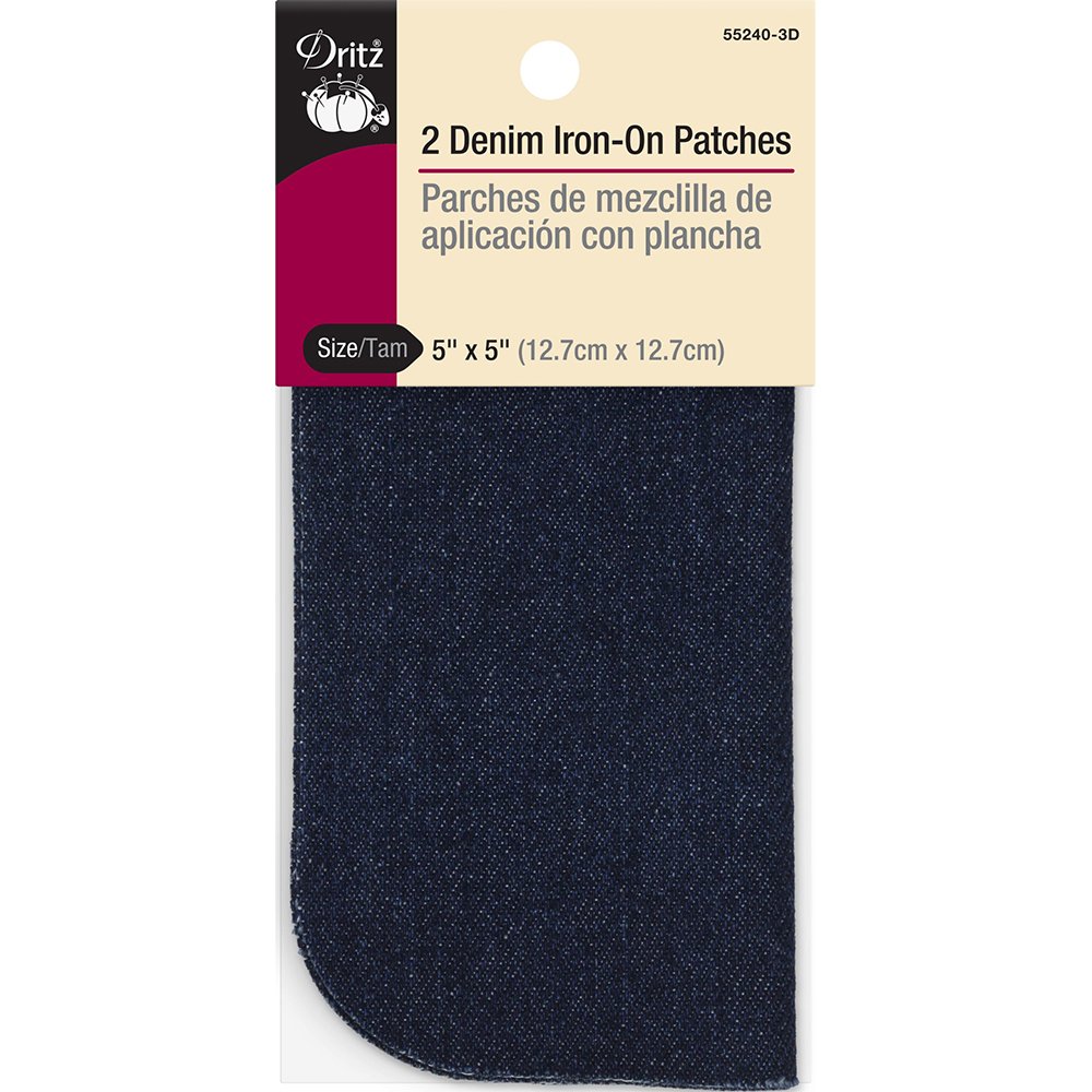 Dritz Denim Iron-On Patch - 2pk image # 88207