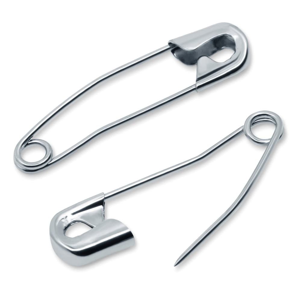 50Pk Curved Safety Pins (Size 1), Dritz image # 87876