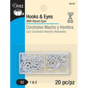 Hook and Eye Closures (20pk) image # 92867