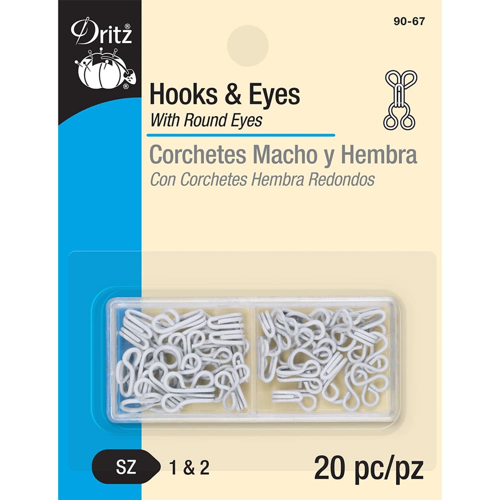 Hook and Eye Closures (20pk) image # 92867