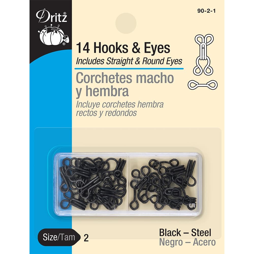 Hook and Eye Closures (14pk), Size-2 image # 92863