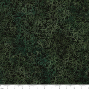 Altitude Fabric Collection - Cedar Sprigs: NCDP-29159-79 with ruler for scale