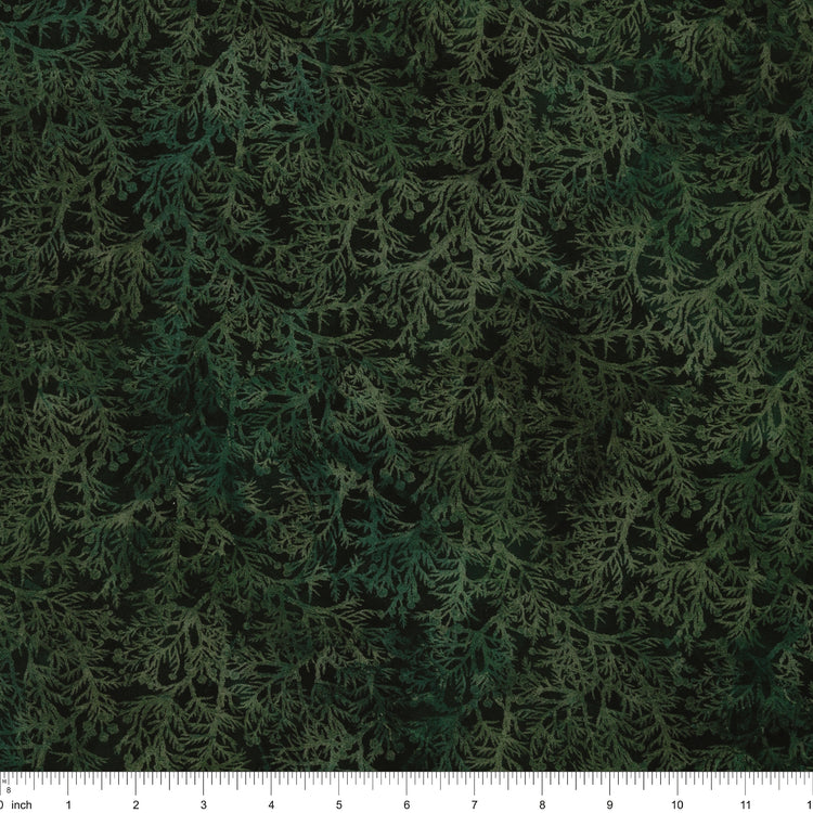 Altitude Fabric Collection - Cedar Sprigs: NCDP-29159-79 with ruler for scale