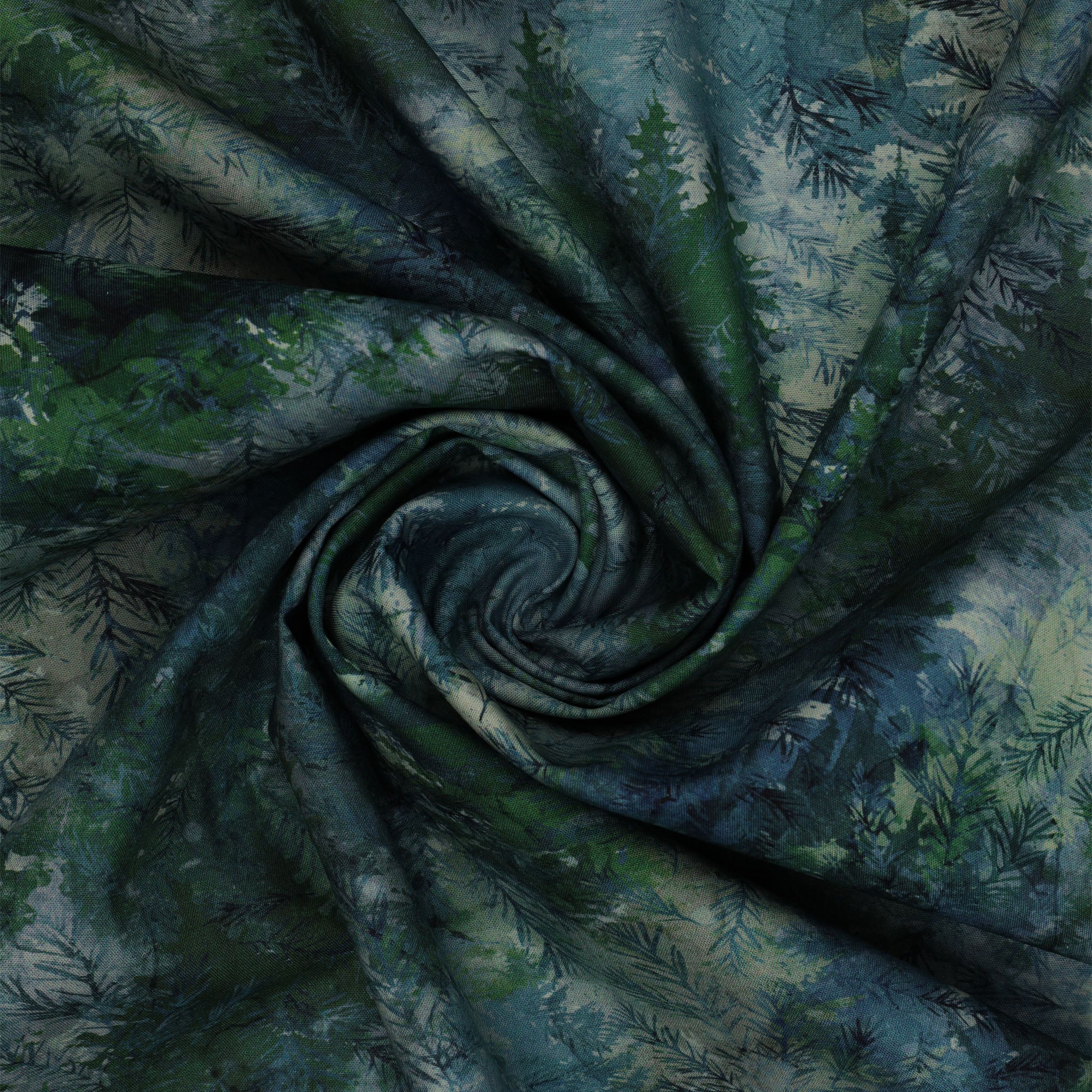 Altitude Fabric Collection - Multi Trees Blue: NCDP29156-43 swirled