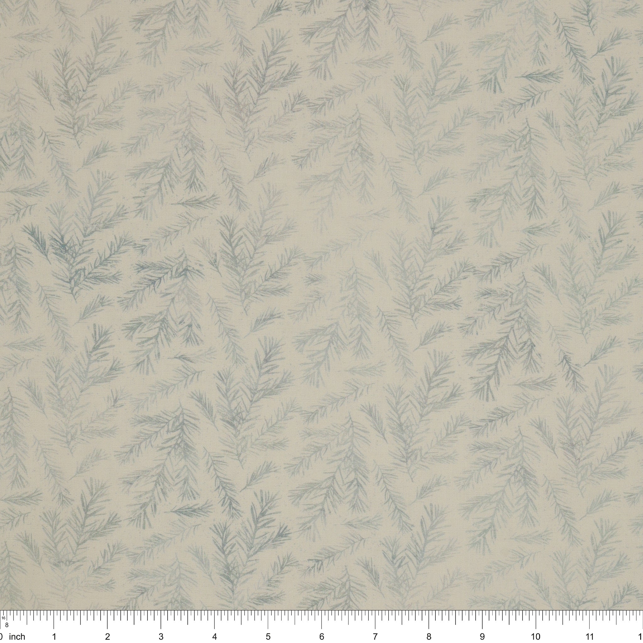 Altitude Fabric Collection - Pine Branches White: NCDP29158-10 with ruler for scale
