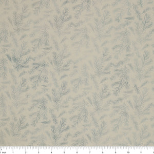 Altitude Fabric Collection - Pine Branches White: NCDP29158-10 with ruler for scale