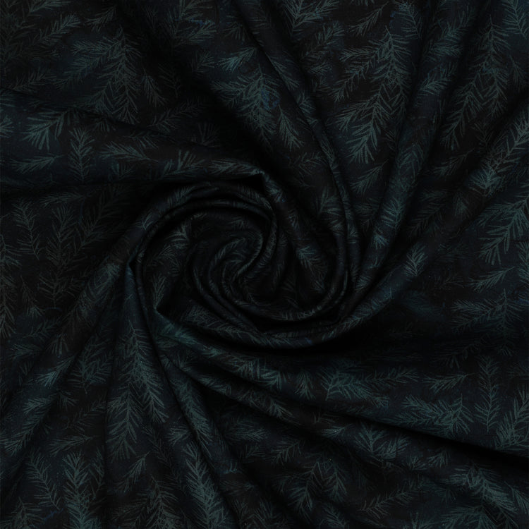 Altitude Fabric Collection - Pine Branches Navy: NCDP29158-49 swirled