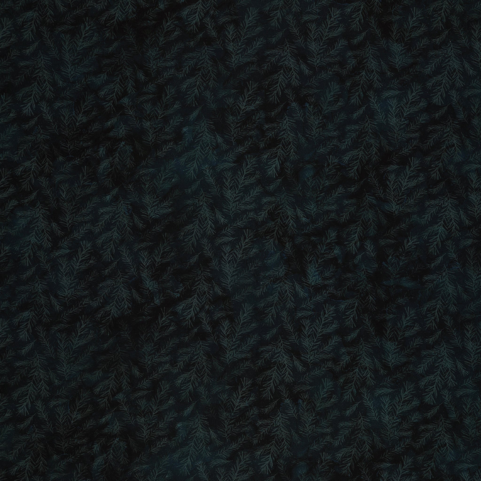 Altitude Fabric Collection - Pine Branches Navy: Dark with layered pine branches in navy and black NCDP29158-49