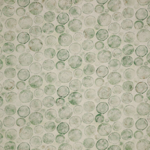 Altitude Fabric Collection - Crossgrain: Cream with soft green watercolor tree ring circles in varied sizes NCDP29161-10