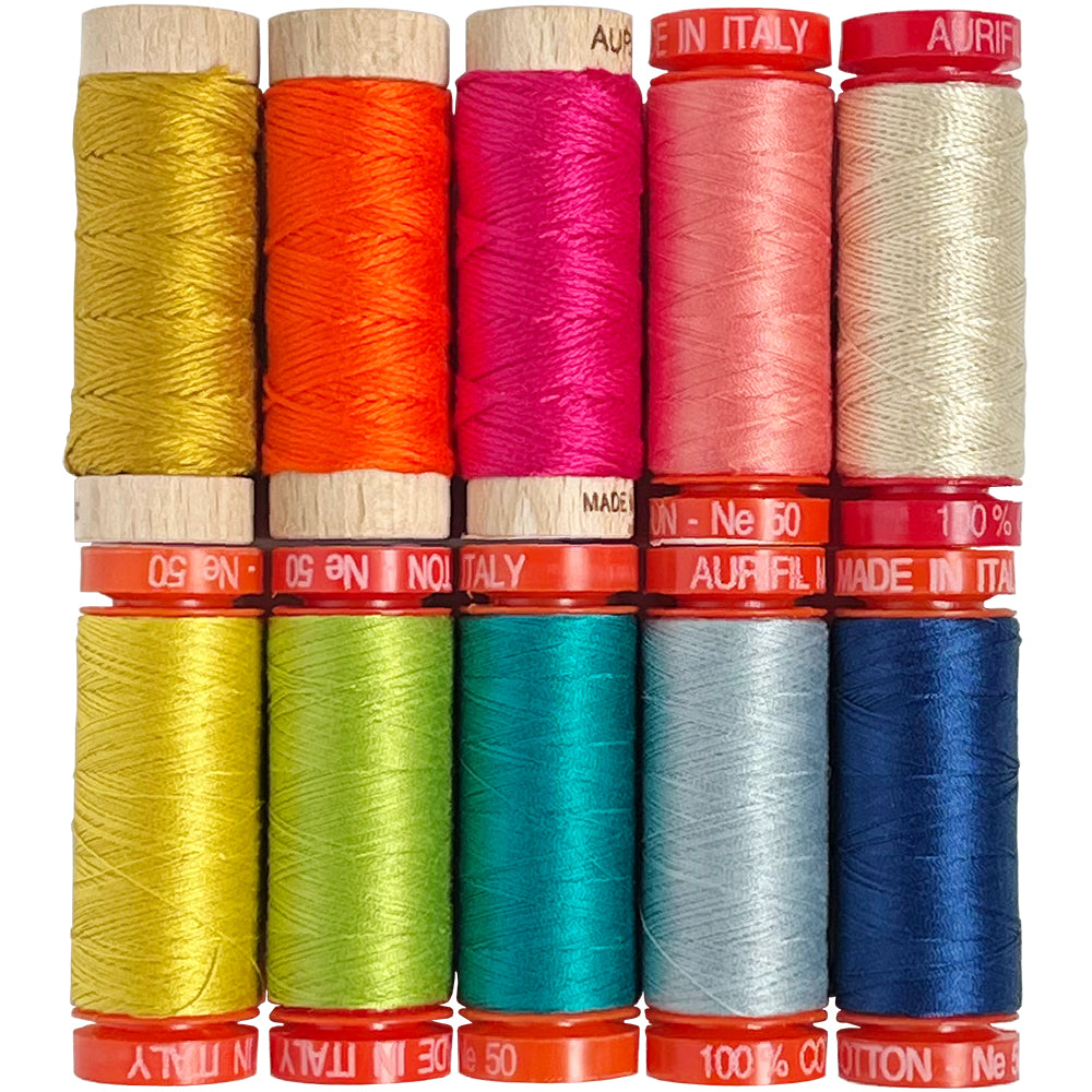 Swril Thread Aurifil Ravel 10 Spool Thread Collection