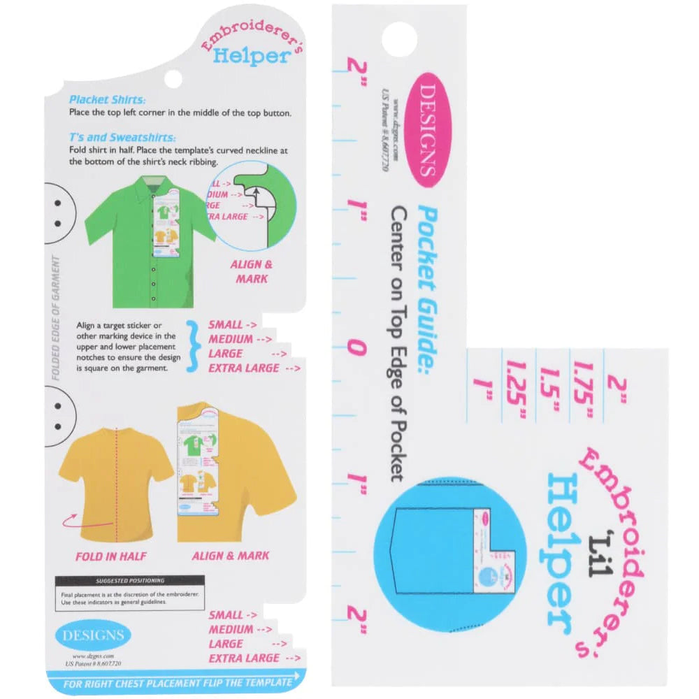 Embroiderer's Helper Placement Tools