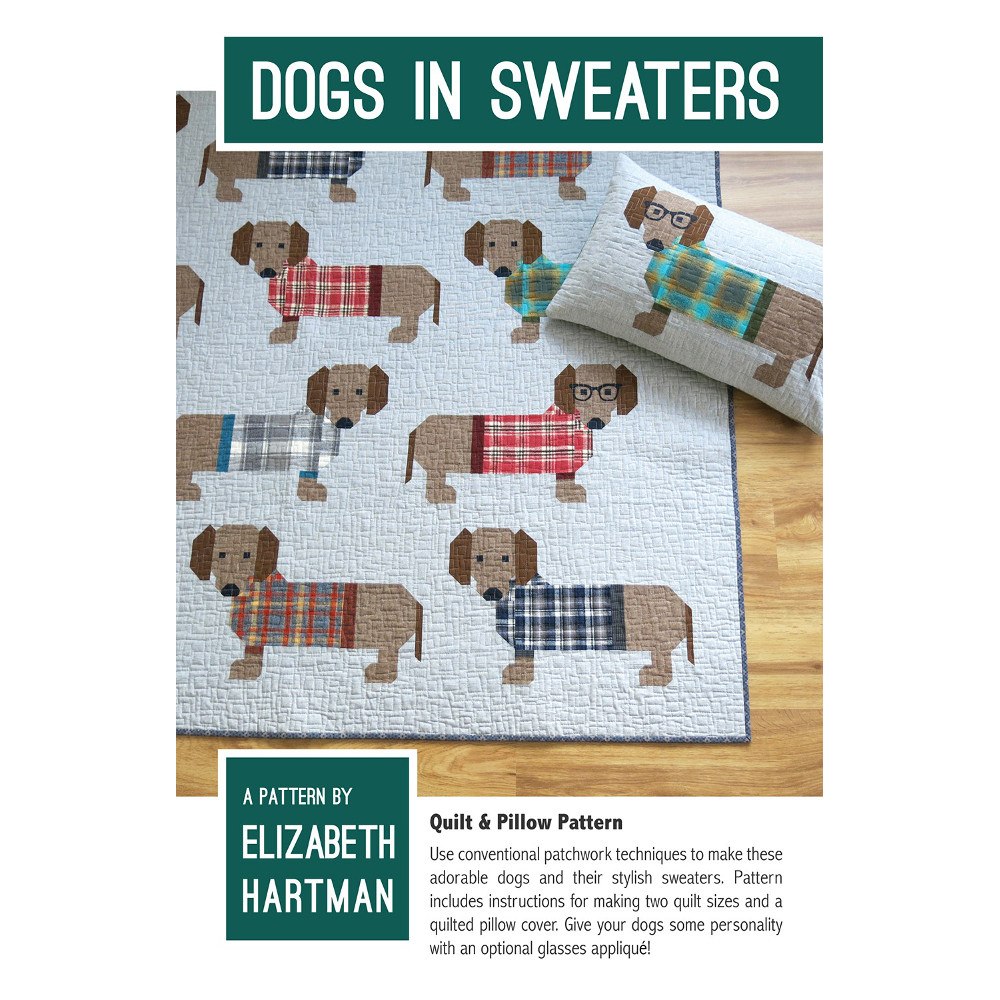 Dogs in Sweaters Pattern, Elizabeth Hartman image # 35604