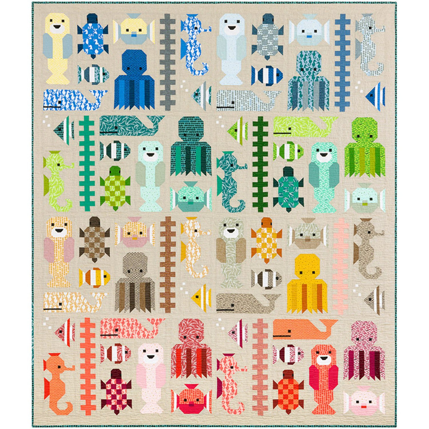 Awesome Ocean Quilt Pattern, Elizabeth Hartman image # 35611