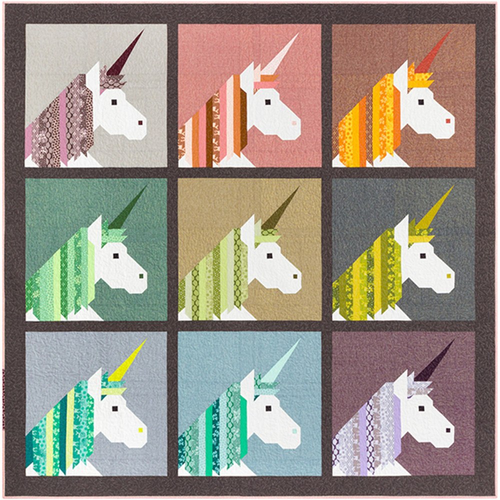 Lisa the Unicorn Quilt and Pillow Pattern image # 39433