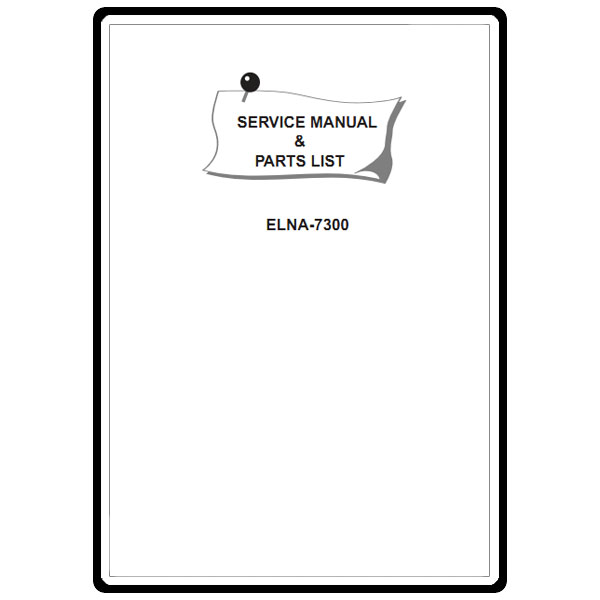 Service Manual, Elna 7300 image # 6044