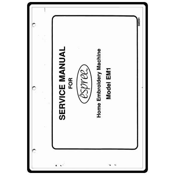 Service Manual, Babylock EM1 Espree image # 6048