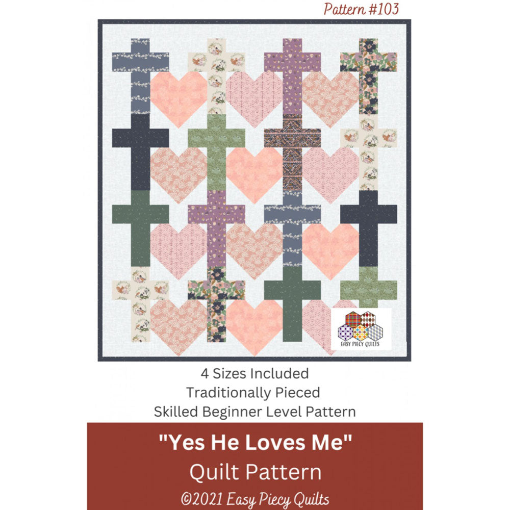 Yes He Loves Me Quilt Pattern image # 123626