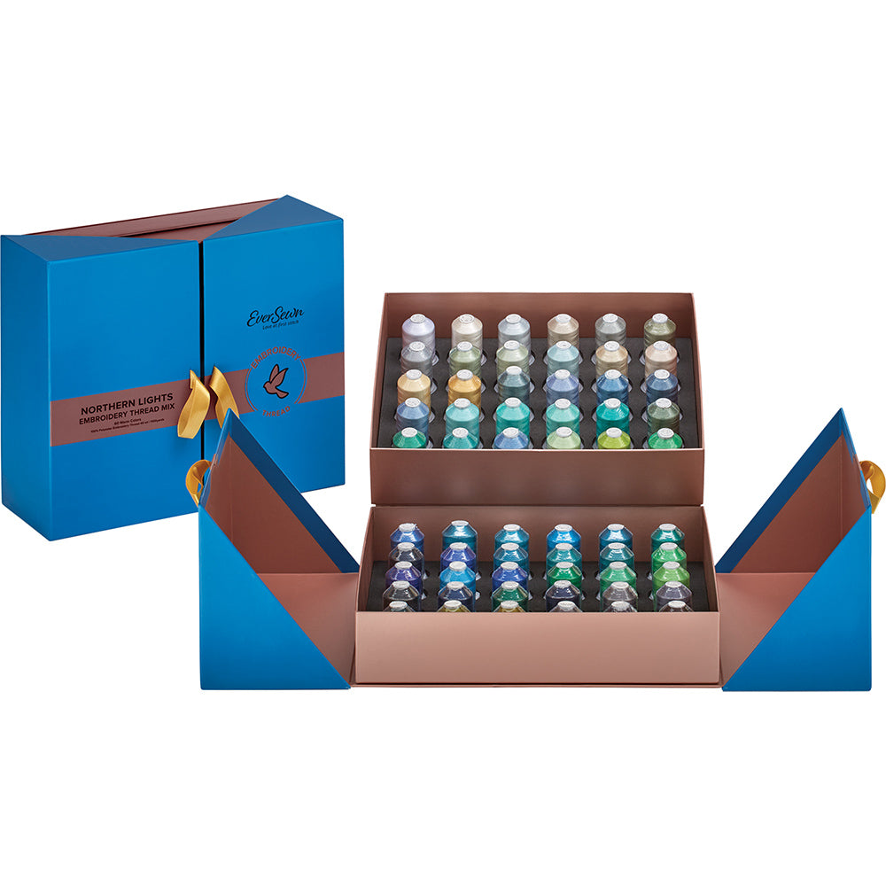 Eversewn Embroidery Thread Box, Northern Lights - 60 Spools image # 68443