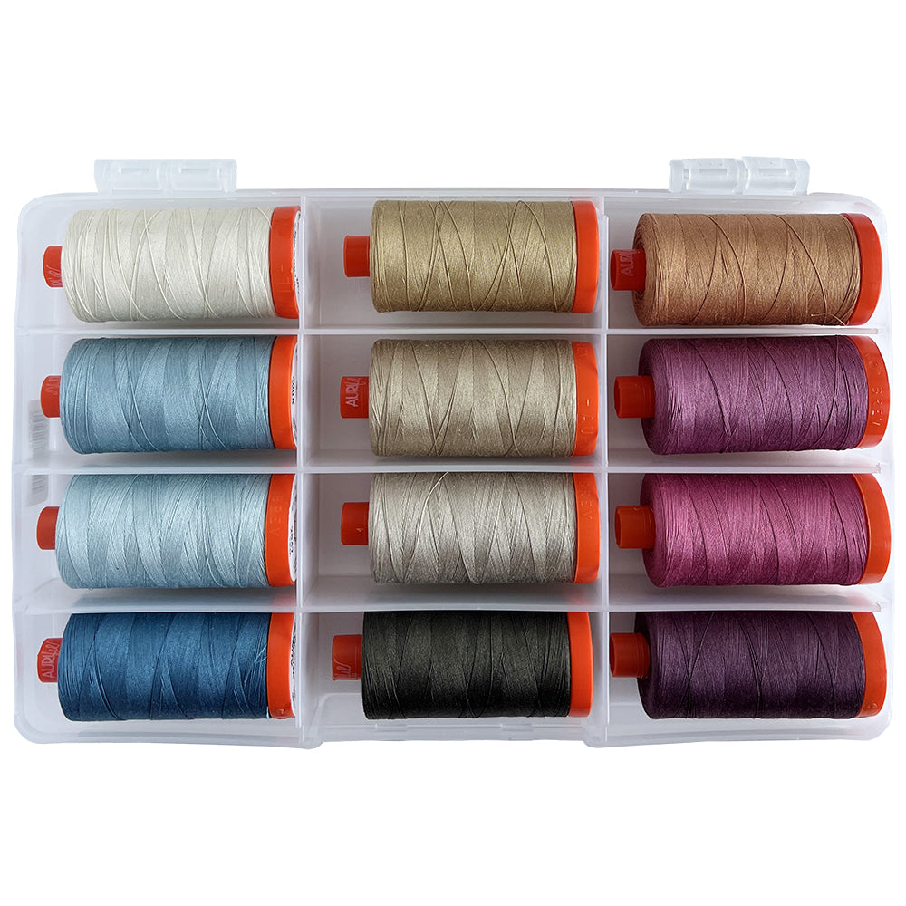 Aurifil English Garden 12 Spool Thread Collection image # 119931