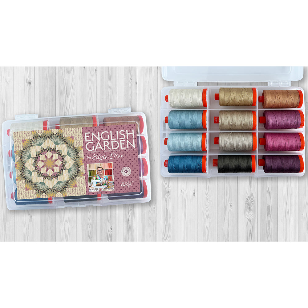 Aurifil English Garden 12 Spool Thread Collection image # 119932