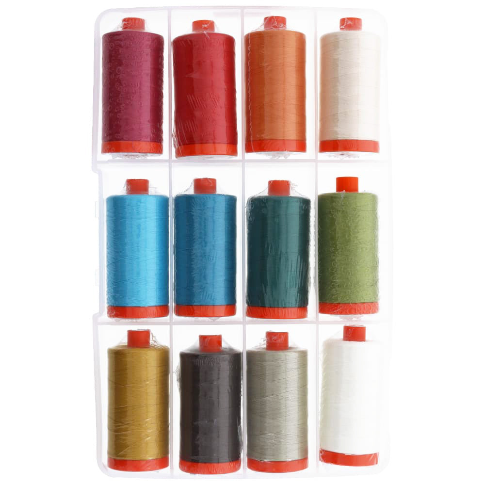 Aurifil 50wt Secret Stash Thread Collection - 12 Spools image # 95438
