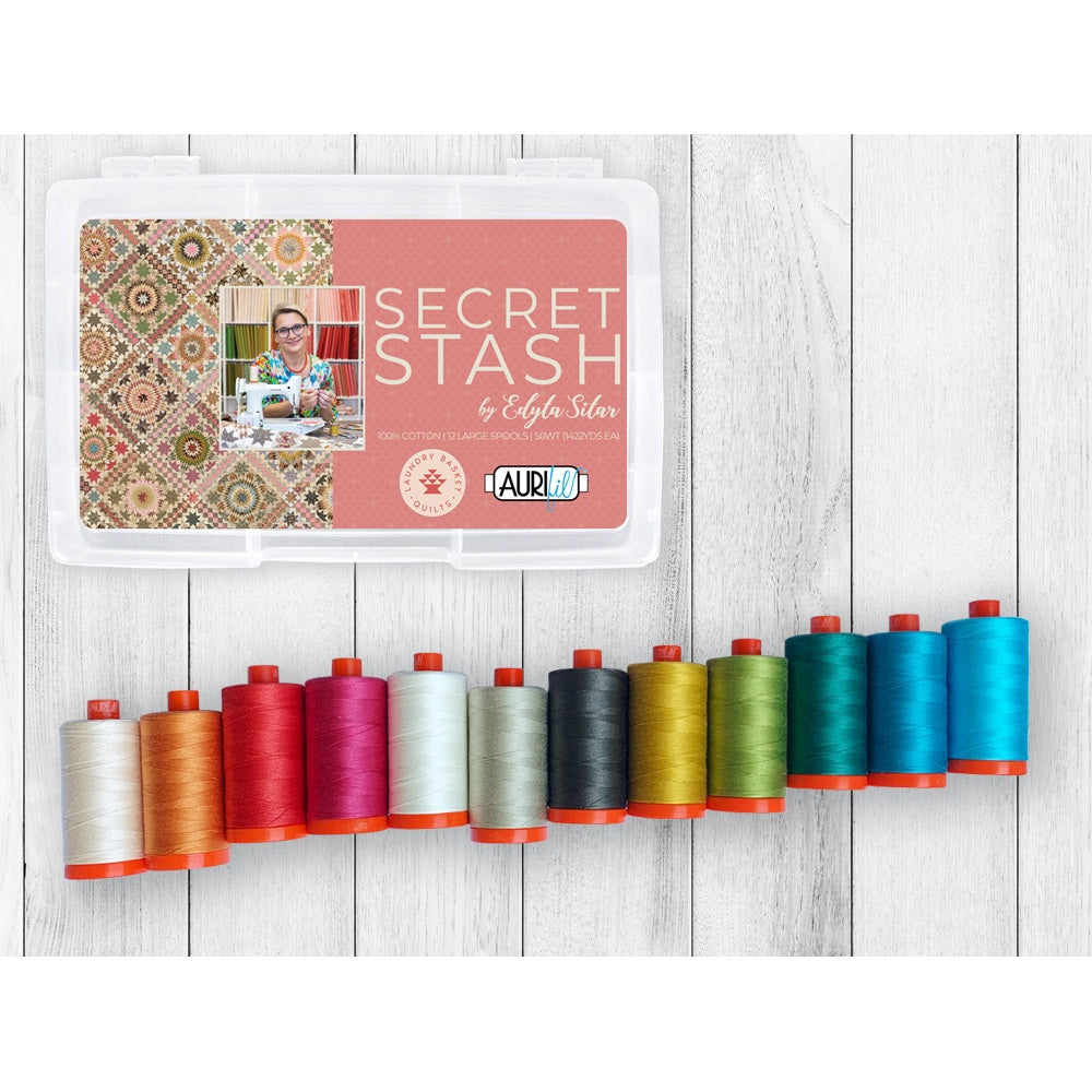 Aurifil 50wt Secret Stash Thread Collection - 12 Spools image # 79853