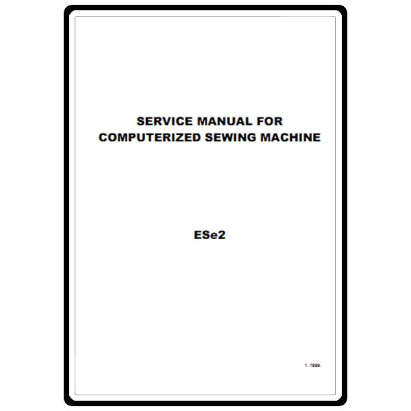 Service Manual, Babylock ESE2 Esante image # 6065