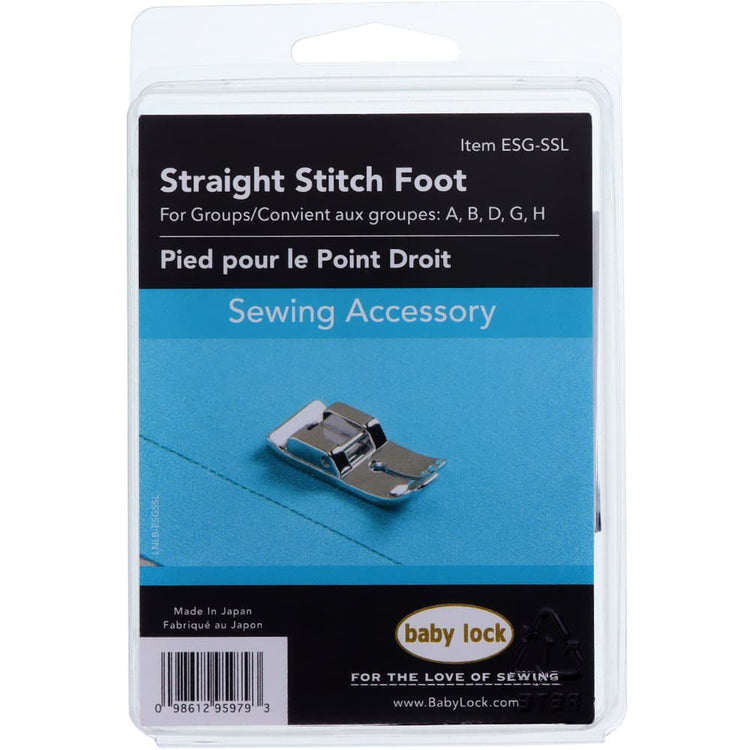 Straight Stitch Foot, Babylock #ESG-SSL image # 91072