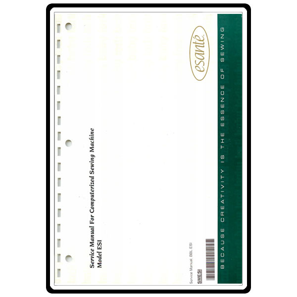 Service Manual, Babylock ESI Esante image # 6069