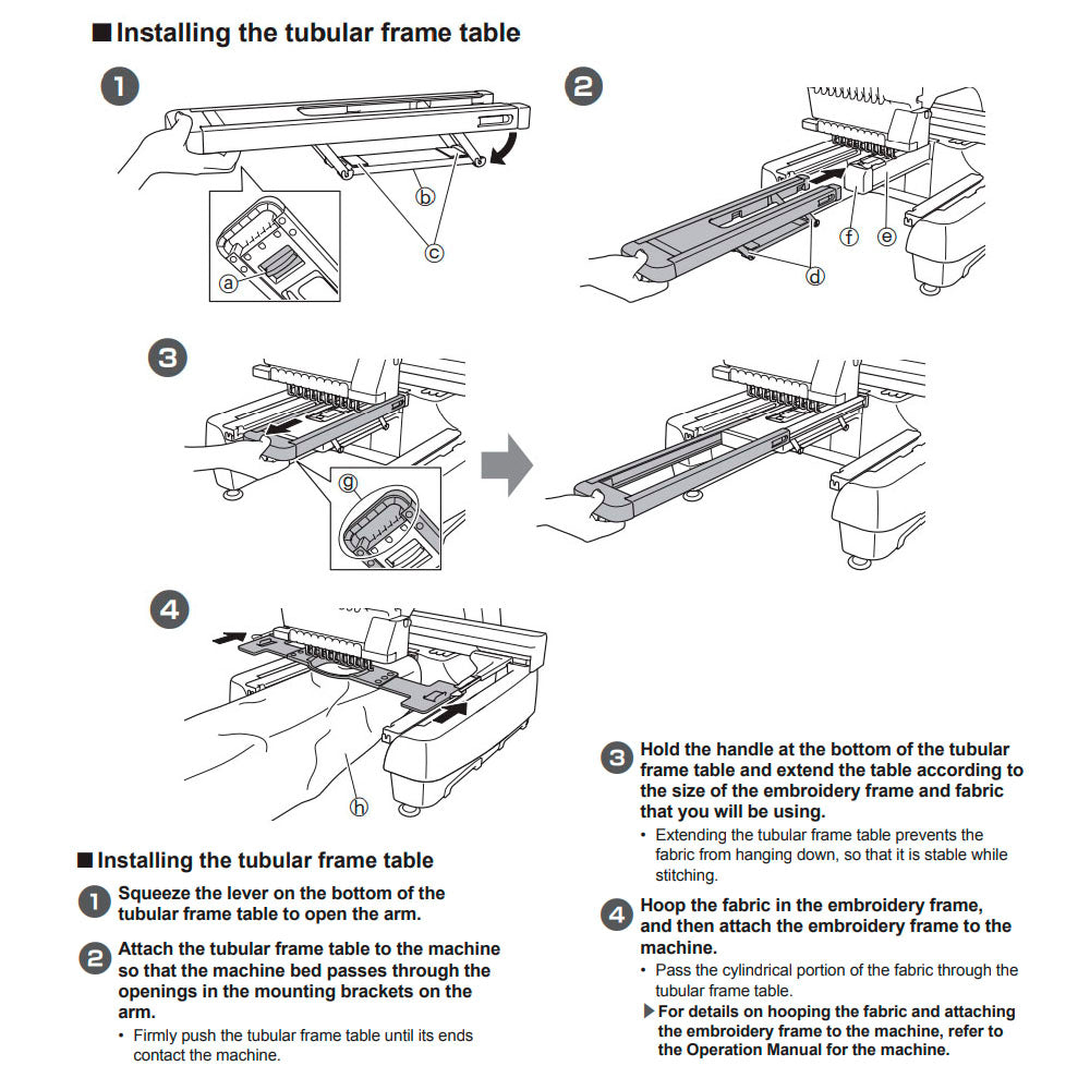 Tubular Frame Support Table, Babylock #ESTABLE image # 86323