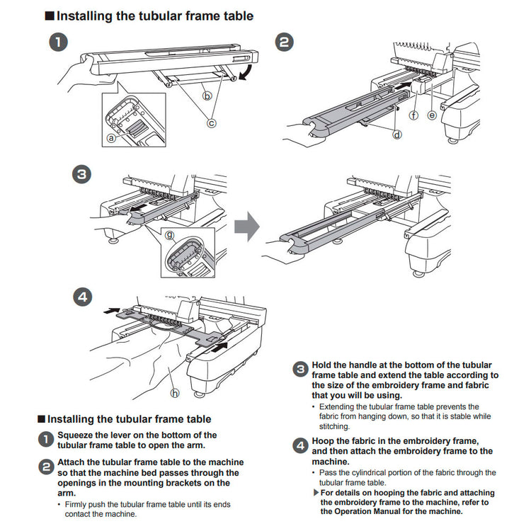 Tubular Frame Support Table, Babylock #ESTABLE image # 86323