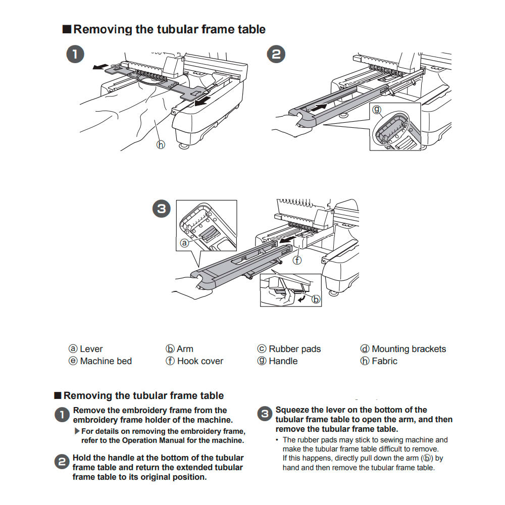 Tubular Frame Support Table, Babylock #ESTABLE image # 86322