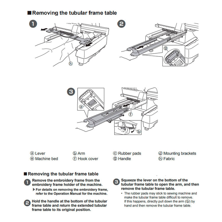 Tubular Frame Support Table, Babylock #ESTABLE image # 86322