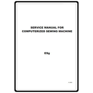 Service Manual, Babylock ESG Ellageo image # 22230