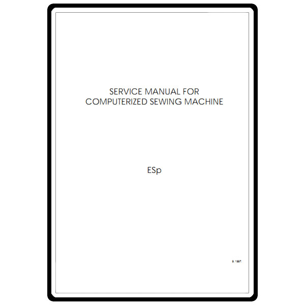 Service Manual, Babylock ESP Espire image # 6074