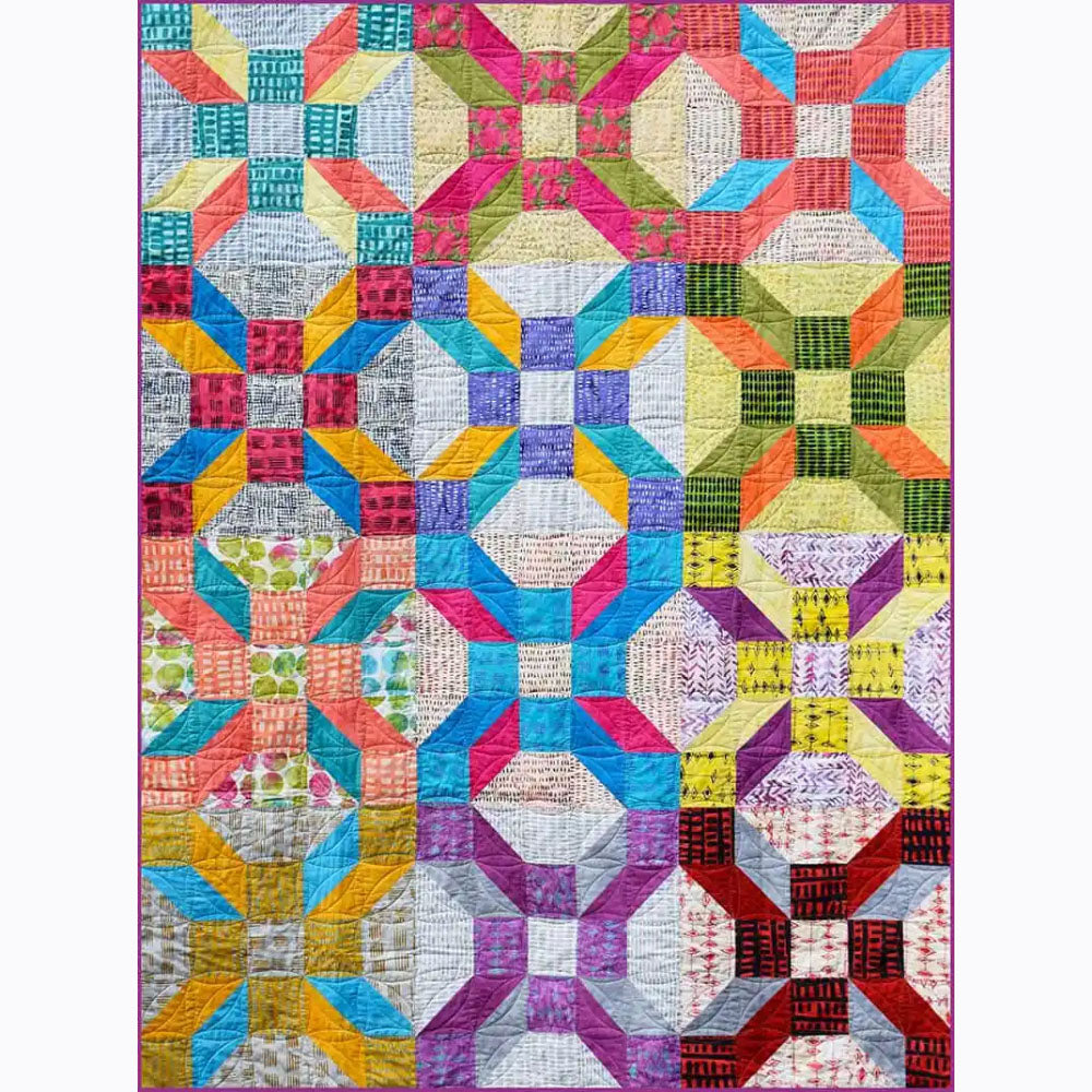 Exploding Nine Patch Quilt Pattern
