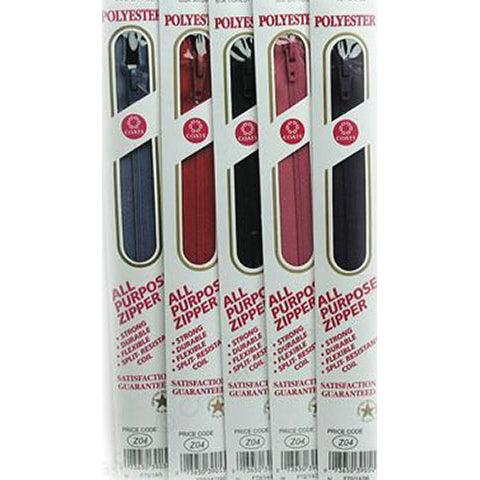 Polyester All Purpose Zipper, Coats & Clark image # 15989